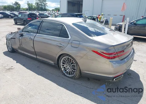 2021 Genesis G90 5.0 Ultimate Rwd из США, поврежденный, VIN KMTF54PH2MU084773